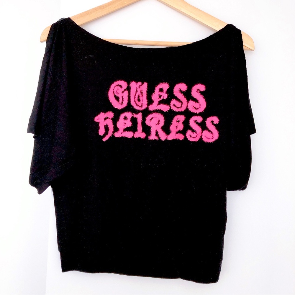 EUC GUESS Top with Slit Sleeves